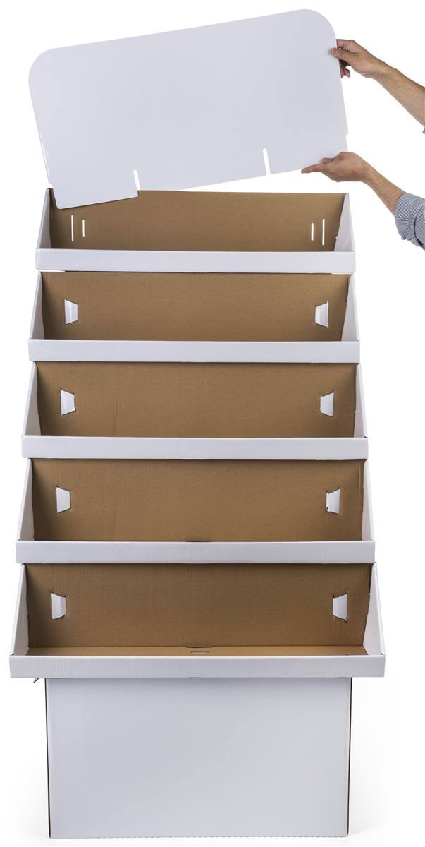 5-Tiered Cardboard Merchandising Rack V690