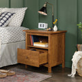 Cherry Finish Nightstand with Drawer J563175