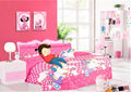 Pink Unicorn Print 6 Piece Twin Size Bed in Bag S9093