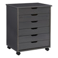 Grey 6-Drawer Rolling Storage Cart Y62622
