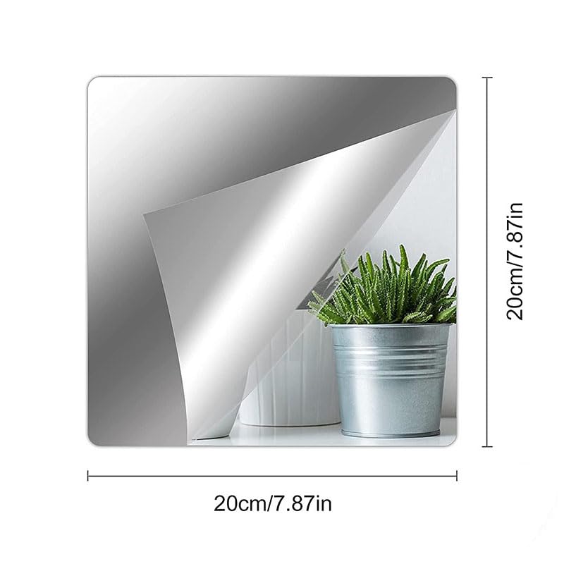 20x20cm Self Adhesive Flexible Mirror Sheet A235523