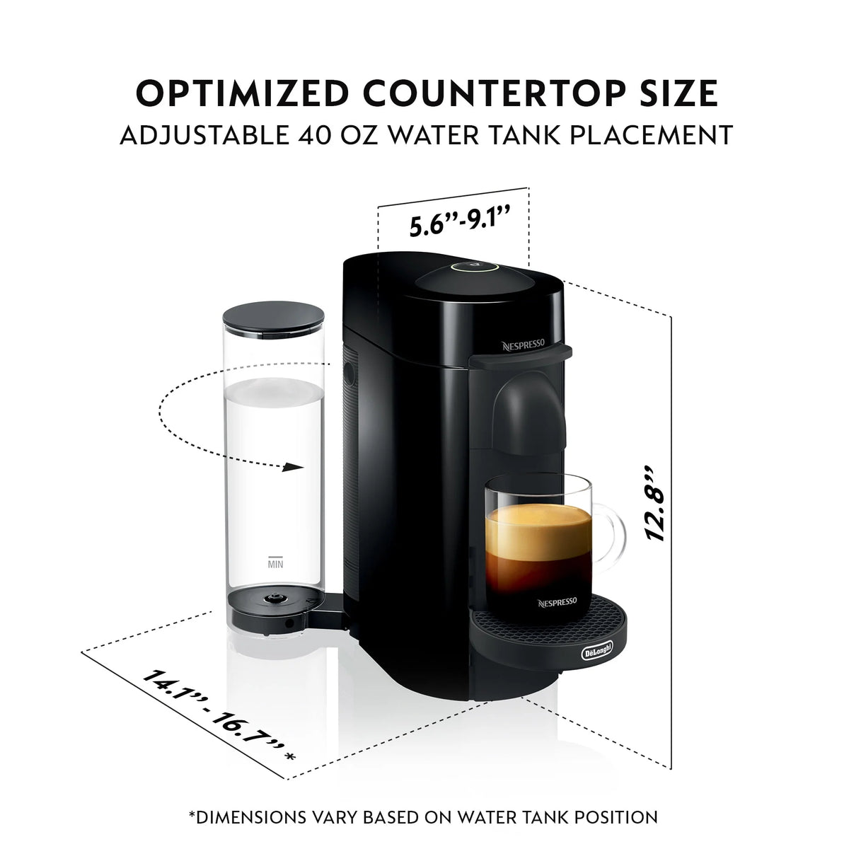 Black Coffee and Espresso Maker D715