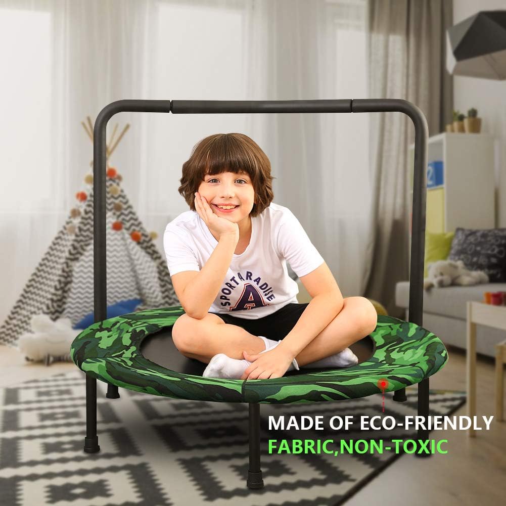 Camo Foldable Kids Trampoline with Handle H6913