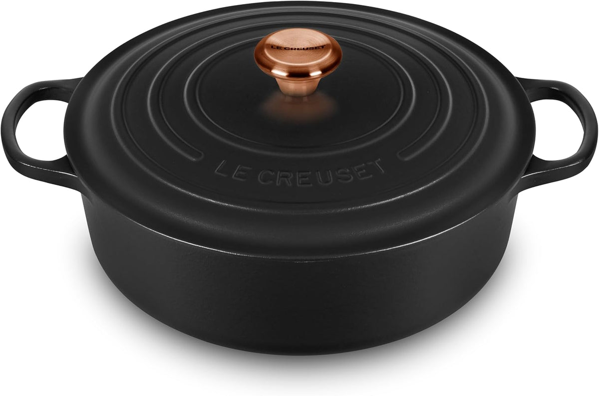 6.75-quart Round Wide Dutch Oven with Copper Knob D574