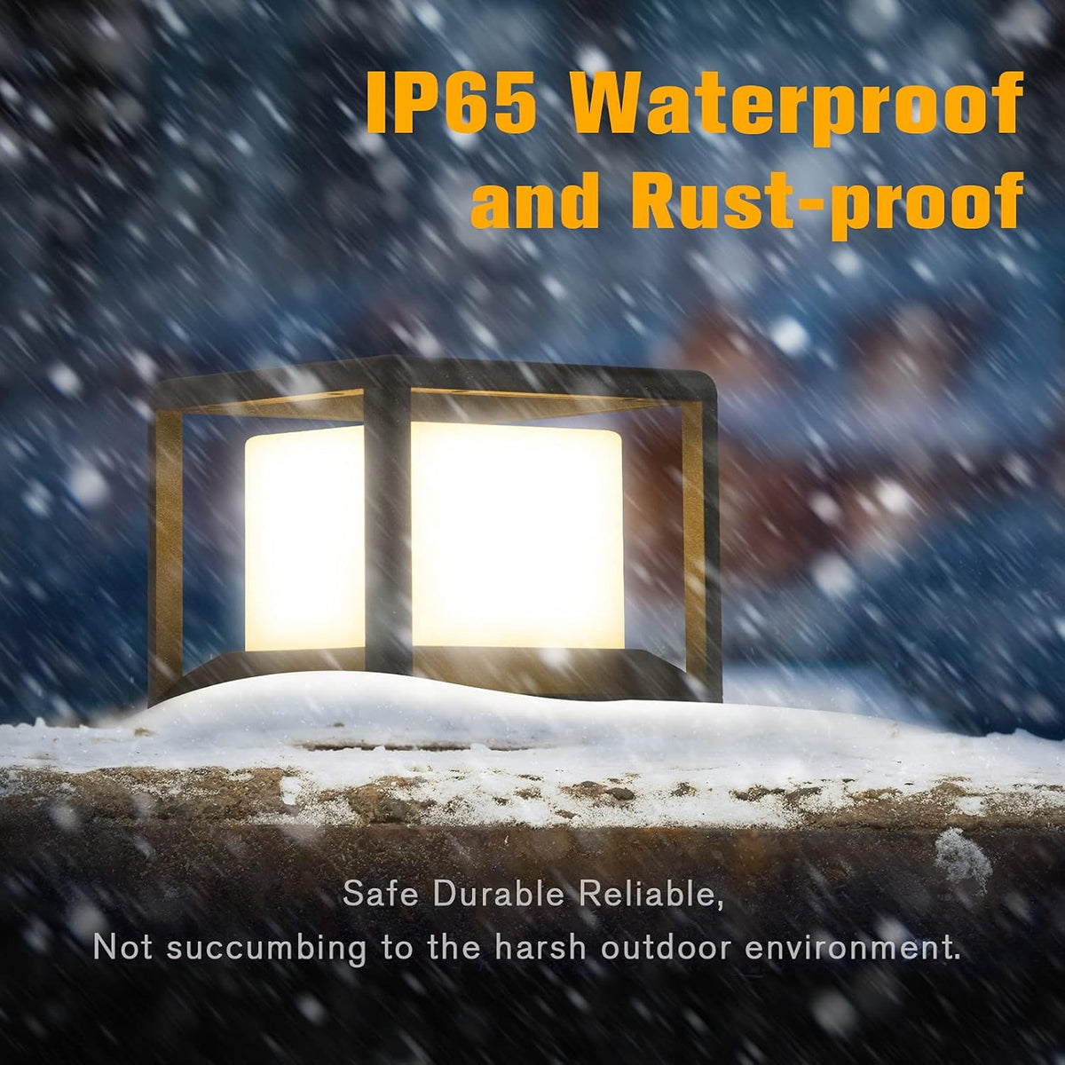Solar Post Cap Light 3000K IP65 Waterproof P949