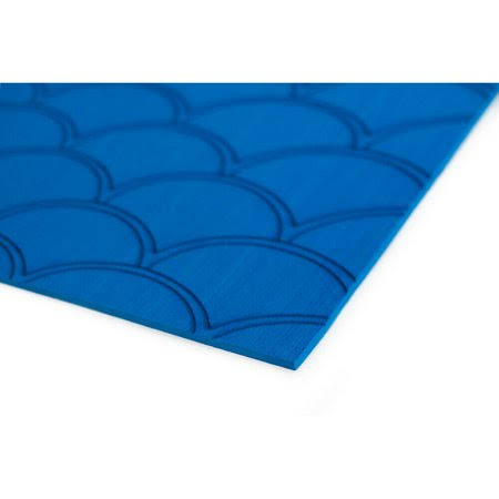 40x22 x 80x22 5mm Sheet Bimini Blue Brushed Fish Scale T3157