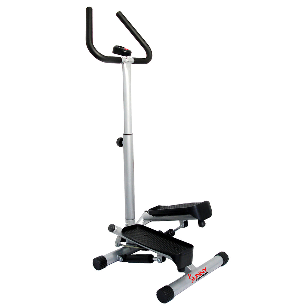 Stair Stepper Machine with Handlebar and LCD Monitor V752