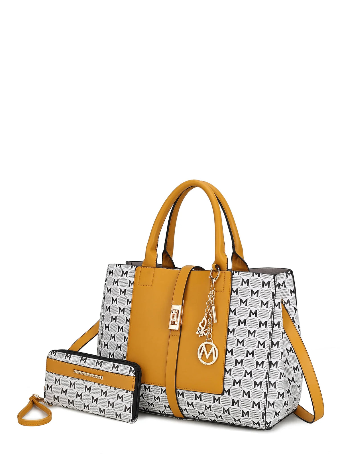 Satchel Handbag with Wallet 2 Pieces X377