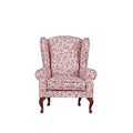 1:12 Scale Miniature Queen Anne Accent Chairs (Purple) K813