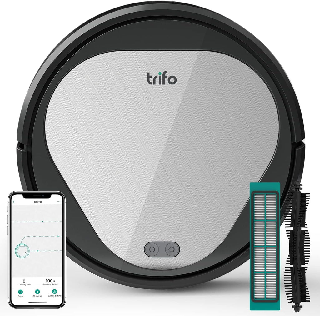 Robotic Vacuum Cleaner with 3000 Pa Suction, Automatic Recharge, 110 Mins Runtime Z237489