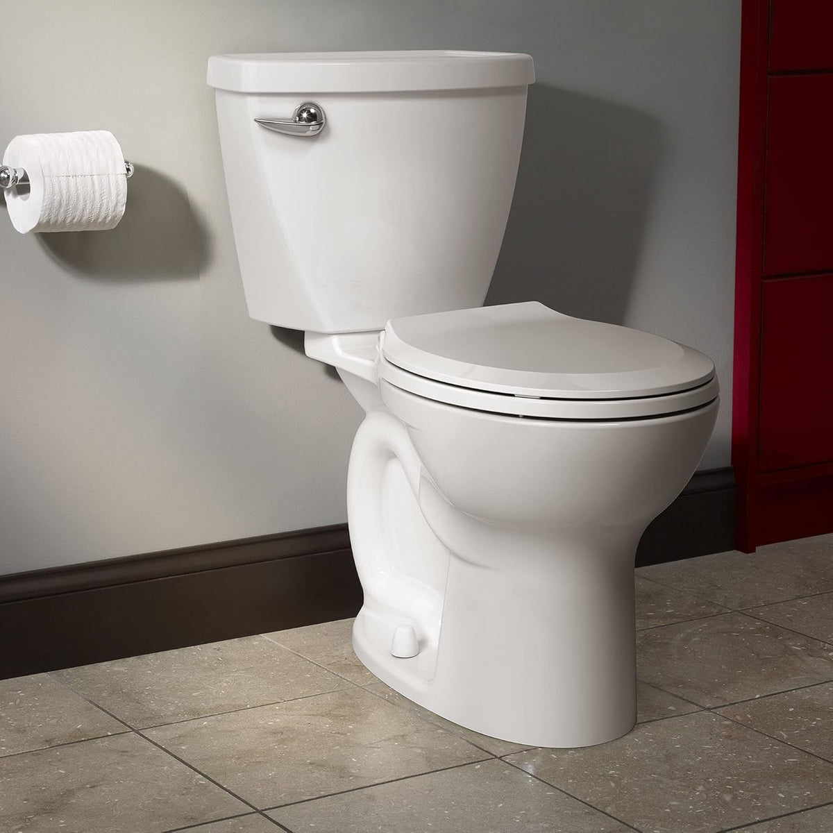White Round Front Two-Piece Toilet R48205