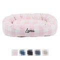 Checkered Cat and Dog Bed Y410
