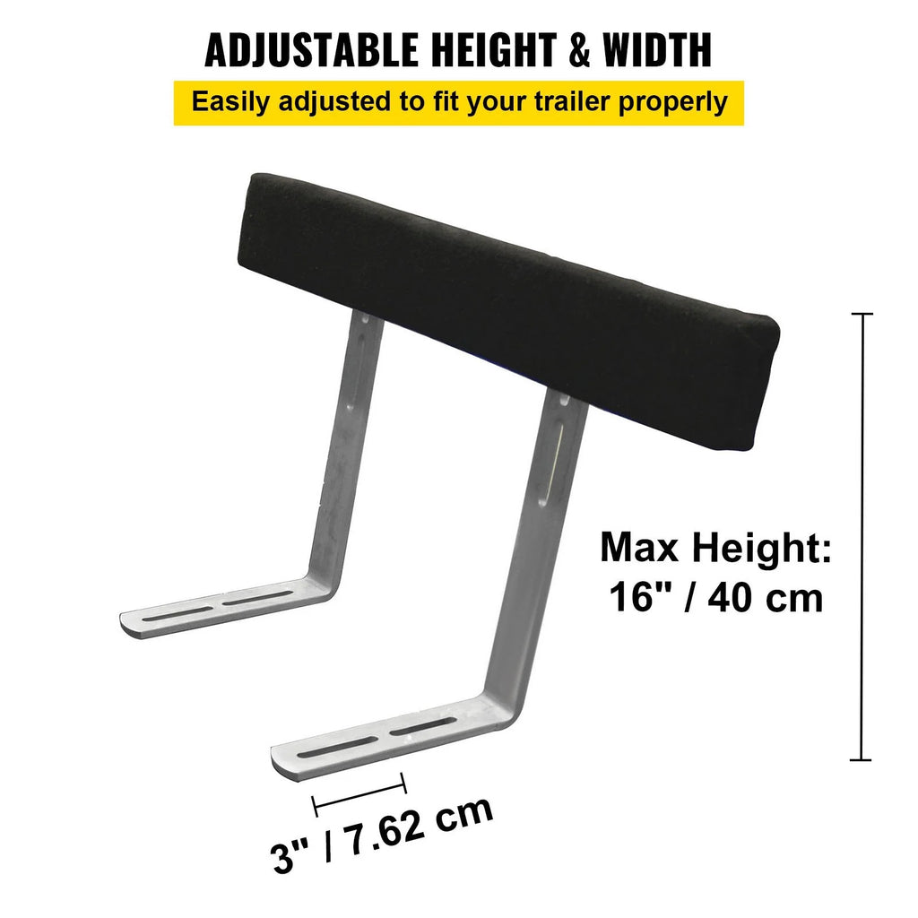 48" Boat Trailer Guide-Ons, 2-Pack, Rustproof Steel with Carpet-Padded Boards G813746