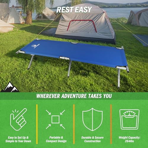 Portable Folding Camping Cot with Carry Bag X96666