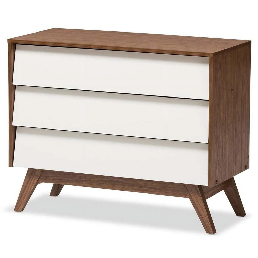 4 Piece Set with 6 Drawer Dresser 3 Drawer Chest and 2 Nightstands O893