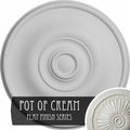 11 3/4x22OD x 3/8x22P Ceiling Medallion, Hand-Painted E6964