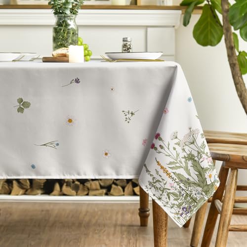 60x84 Inch Rectangular Floral Tablecloth A86947
