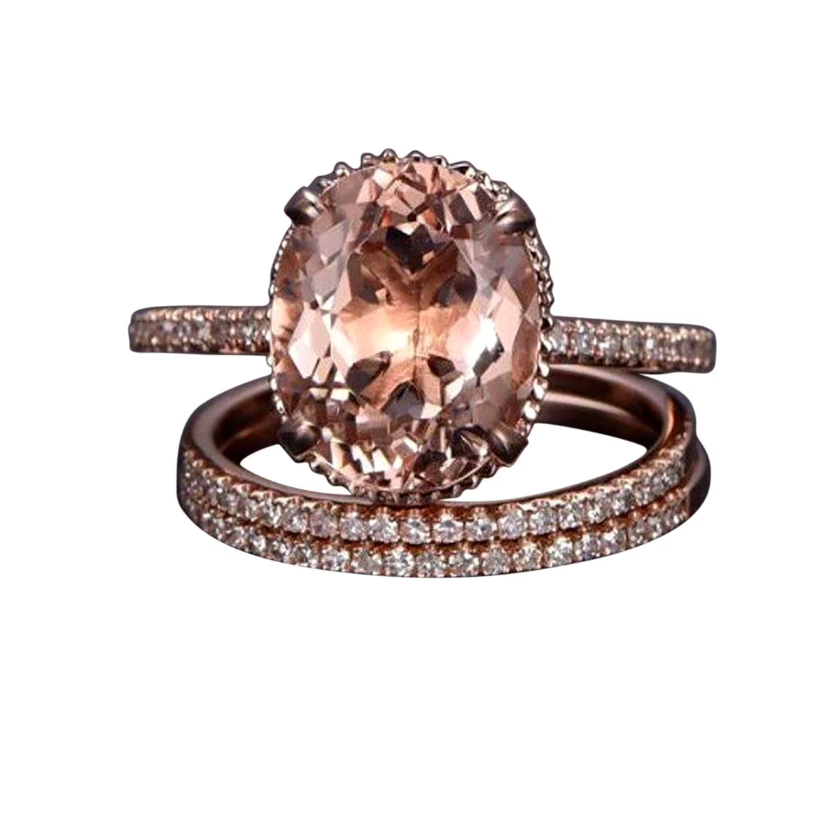 Trio Ring Set in 10k Rose Gold T61694