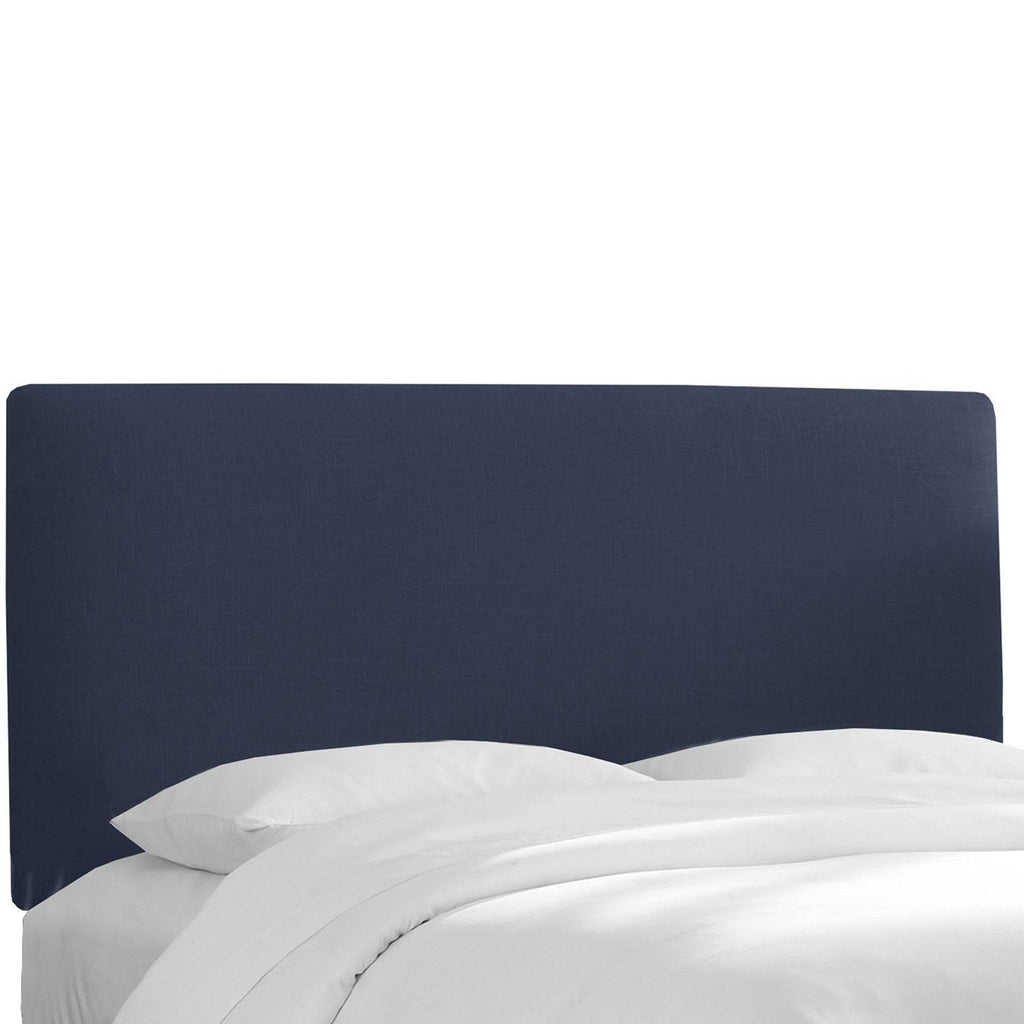 Navy Suede California King Headboard Z761