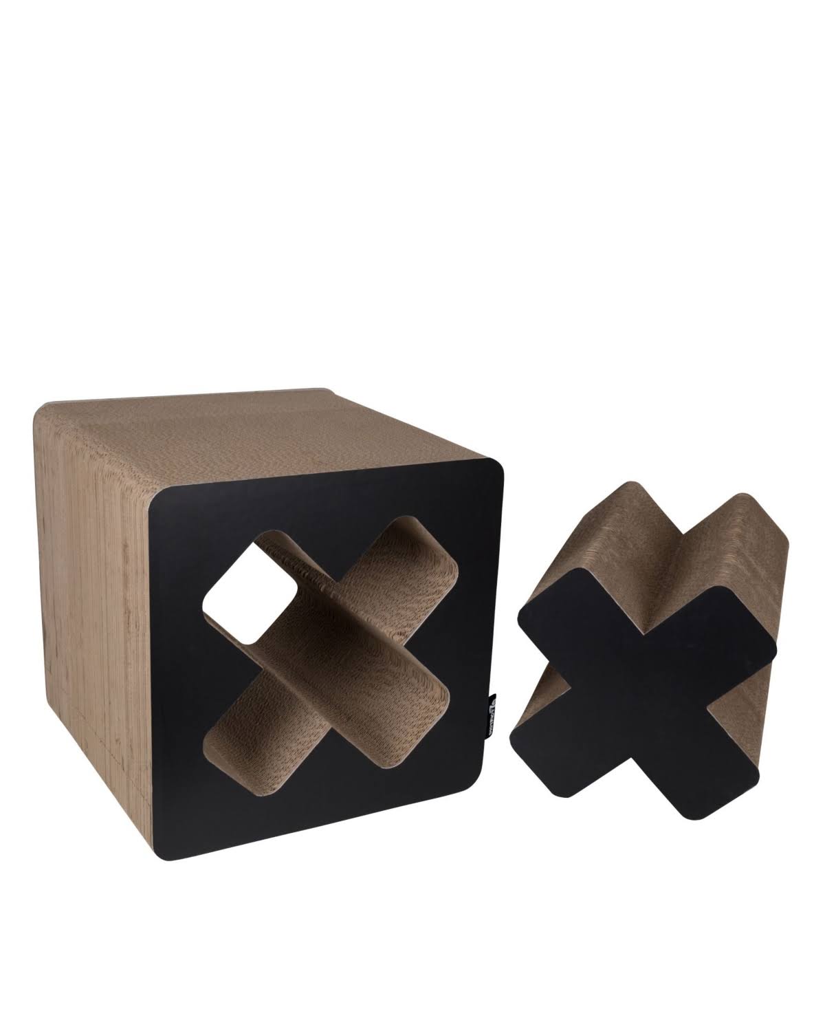 Black Large Cardboard Cat Scratcher Q450