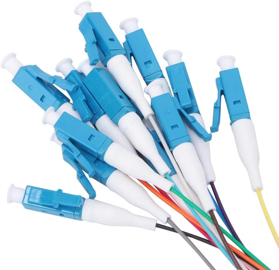 12 Strand Fiber Optic Pigtail LC/UPC Single Mode Patch Cord with Ceramic Ferrule K7132