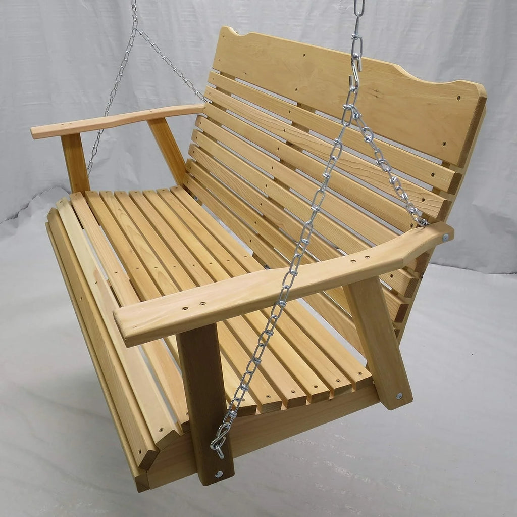 4 Foot Natural Cedar Porch Swing With Chain B756