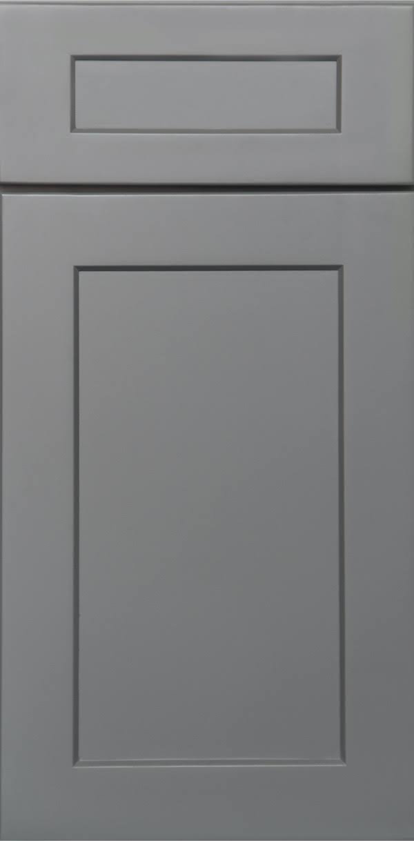 Grey 2 Doors 2 Shelves Wall Cabinet High-Density Fiberboard F214