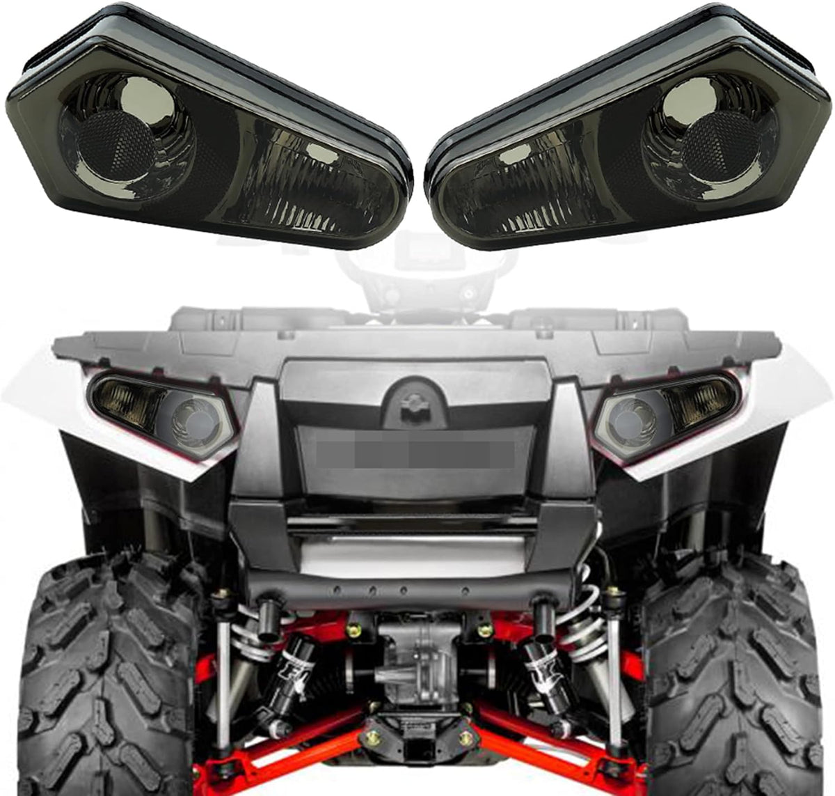 Taillight Housing Assembly Pack of 2 Red P8238