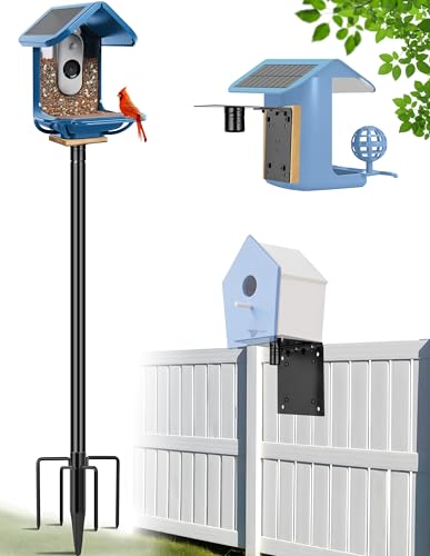 109 Inch Metal Bird Feeder Pole with 5-Prong Base A727