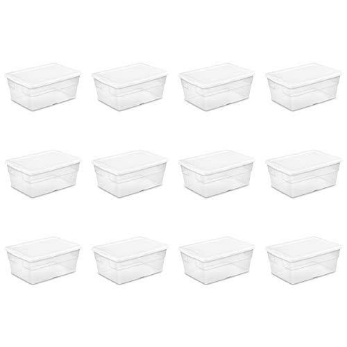 16 Quart Storage Box, 12-Pack E846340