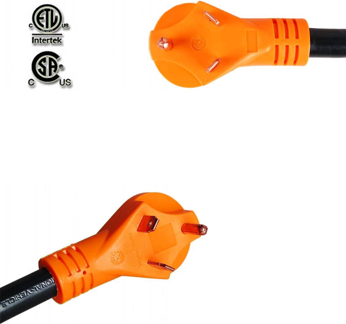 30 Amp to 50 Amp RV Adapter Cord 12 inch Twist Lock P5259