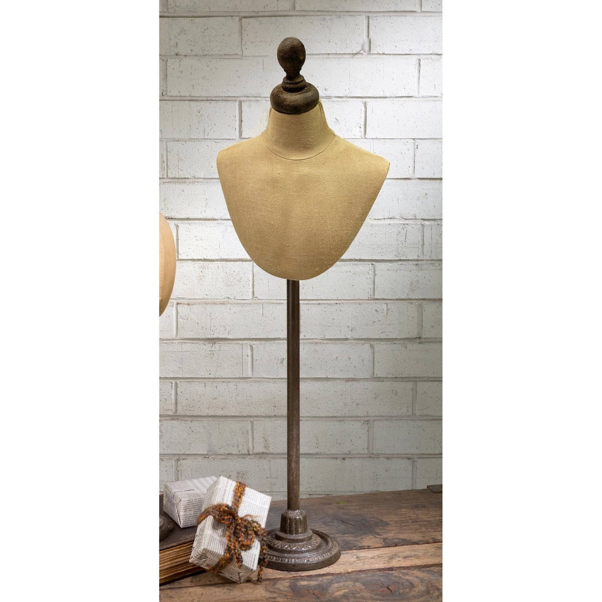 Yellow and Brown Neck Form on Pedestal Base R995967