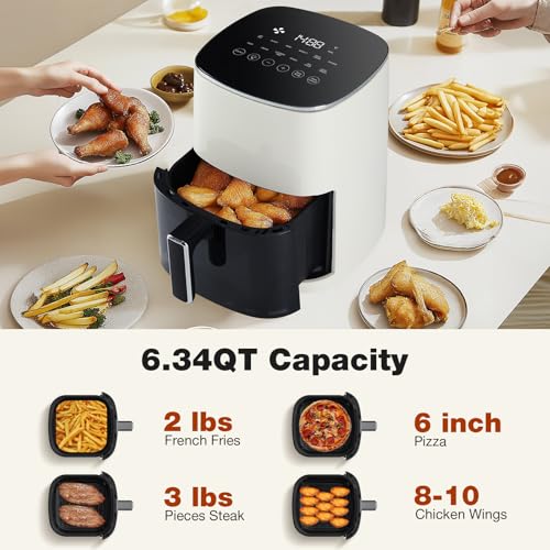 6 Quart Square Air Fryer with Window H52090