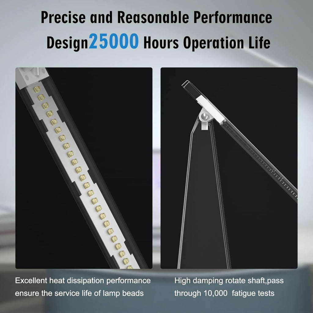 LED Desk Lamp with RGB Colors, Stepless Dimmable I662996