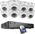 8 Channel 5MP Lite H.265+ DVR with 1 TB HDD and 8 HD 1920TVL 1080p CCTV Dome Cameras V56861