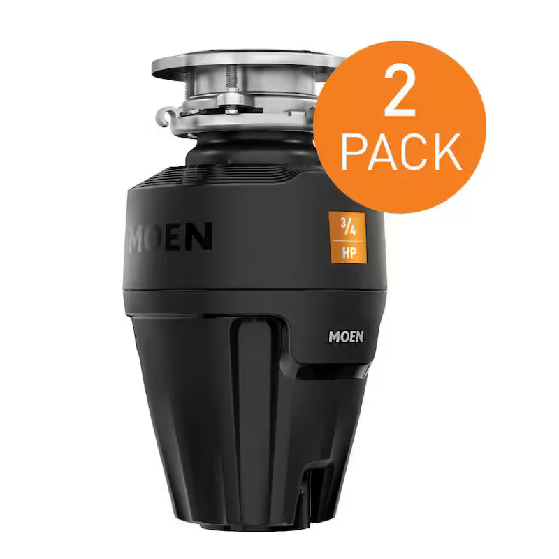 3/4 HP Continuous Feed Garbage Disposal with Sound Reduction (2-Pack) Y558654