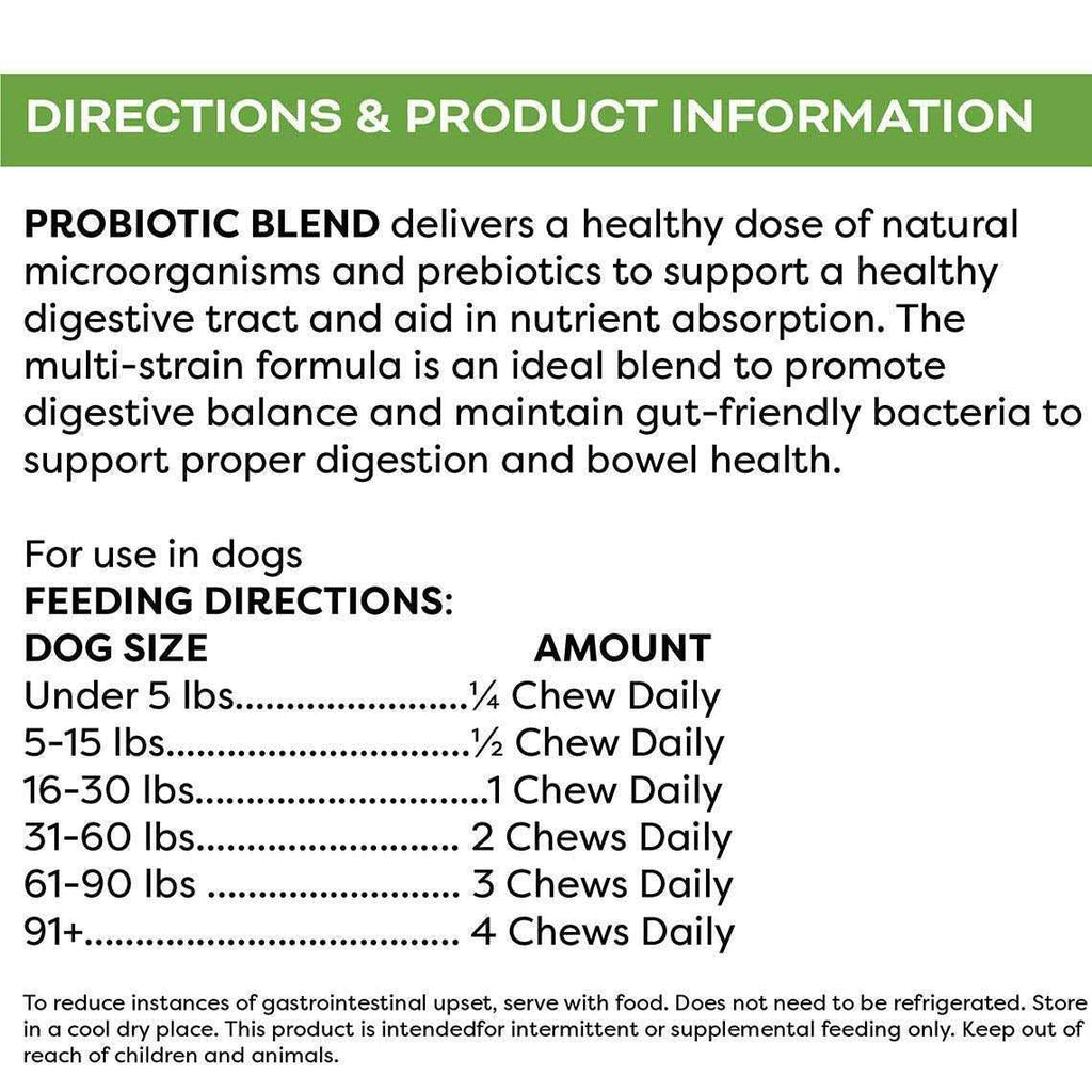 Probiotic Blend Digestive Support Soft Dog Chews Z681