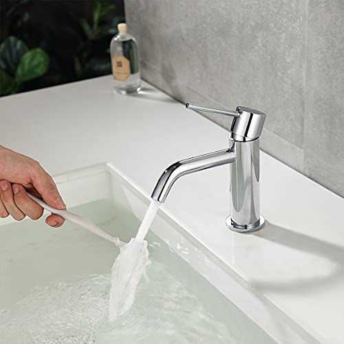 Brushed Gold Single Handle Vessel Sink Faucet N12005