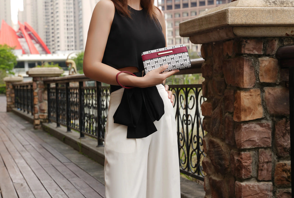 Satchel Handbag with Wallet 2 Pieces X377