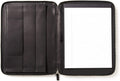 Cognac Zippered Portfolio with Interior Tablet Pocket V5913