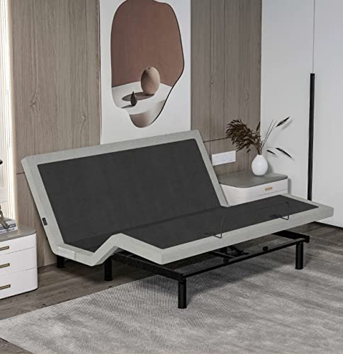 California King Adjustable Bed Base with 10 Inch Gel Memory Foam Mattress R8912