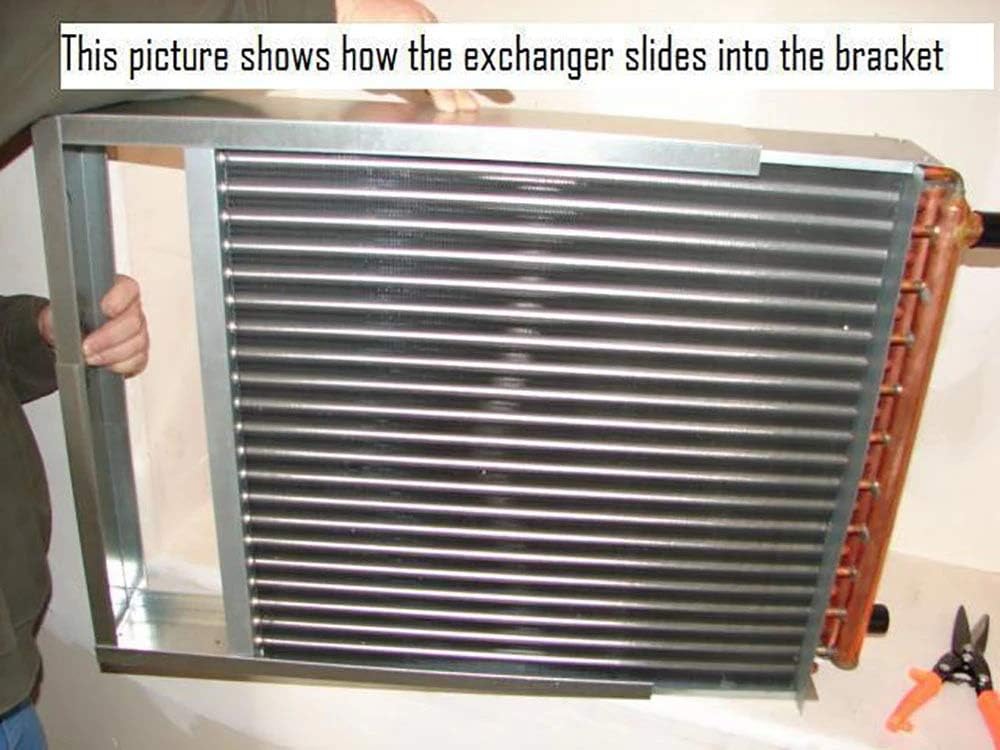 36x36 Water to Air Heat Exchanger with 1 1/4" Copper Ports K381