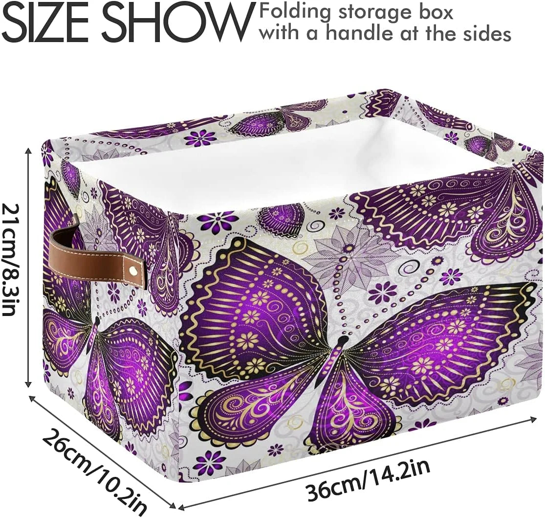 2pcs Waterproof Storage Bin Laundry Basket P68627