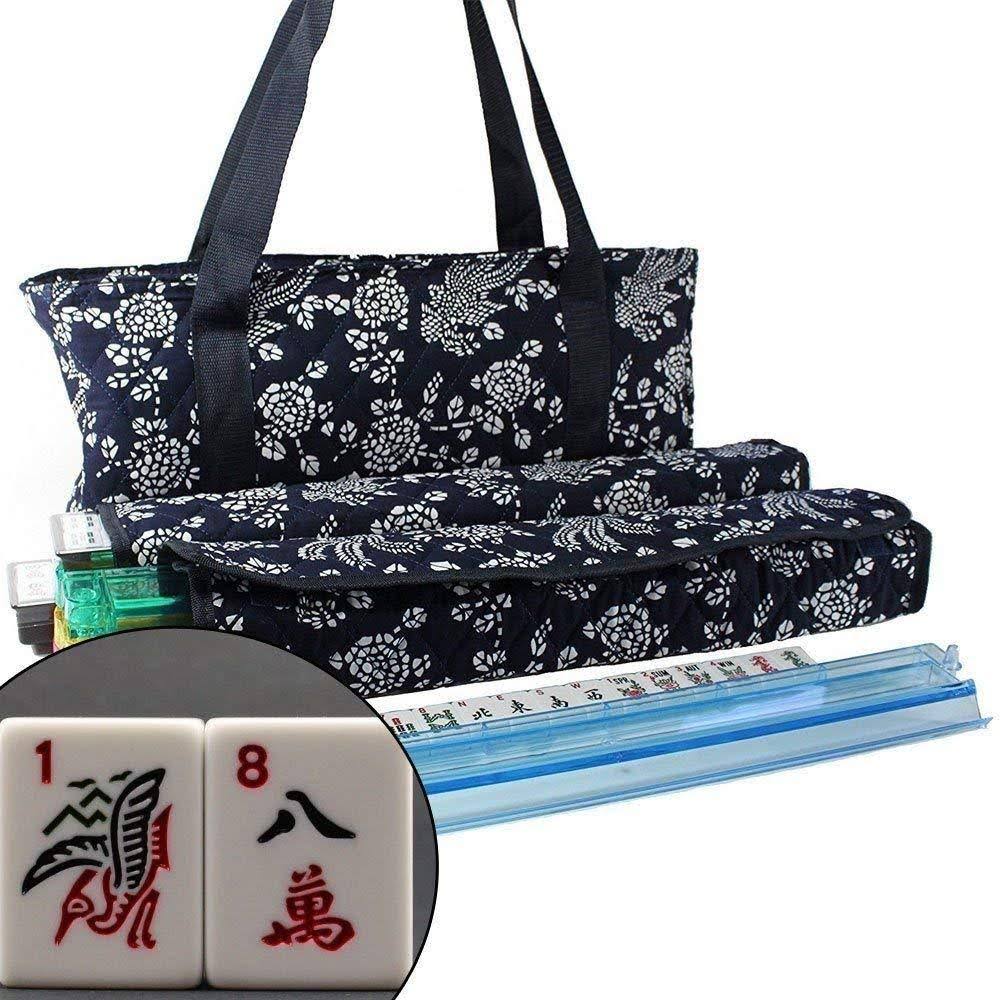 Blue Phoenix 166 Tiles American Mahjong Set with Soft Bag J78821