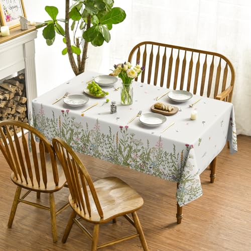 60x84 Inch Rectangular Floral Tablecloth A86947