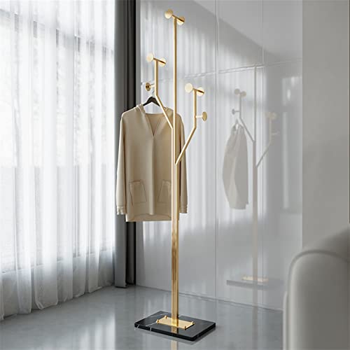 Metal Coat Rack Standing Wrought Iron Hanger Floor-to-Ceiling Simple Hanger L69304