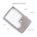 Pocket Magnifier with Light Bundle - 2 Pocket Magnifying Glasses, 3X Lighted Magnifying Glass, 6X Magnifying Lens Loupe Y5437