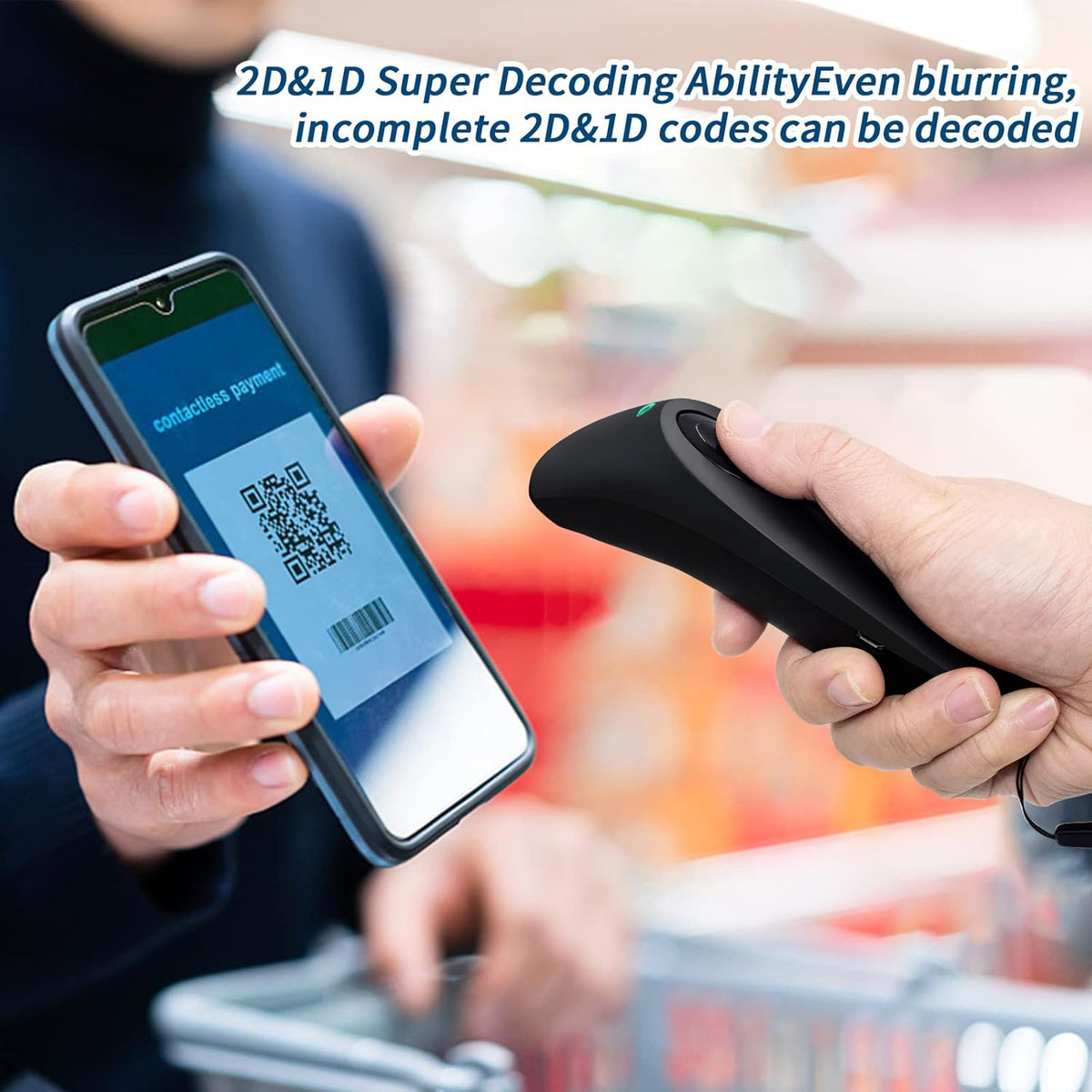 2 Pack Bluetooth Wireless Barcode Scanner H328102