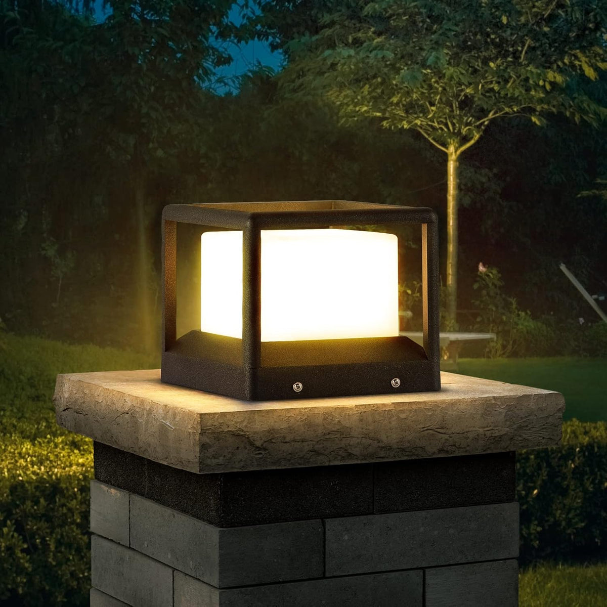 Solar Post Cap Light 3000K IP65 Waterproof P949