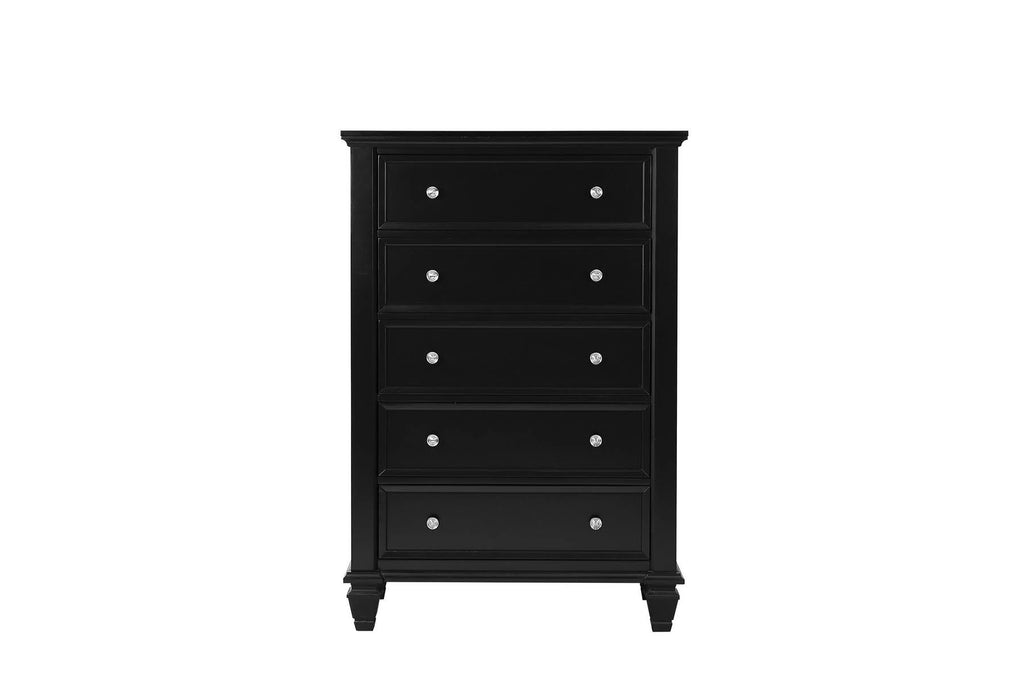 Black 5 Drawer Chest D962290